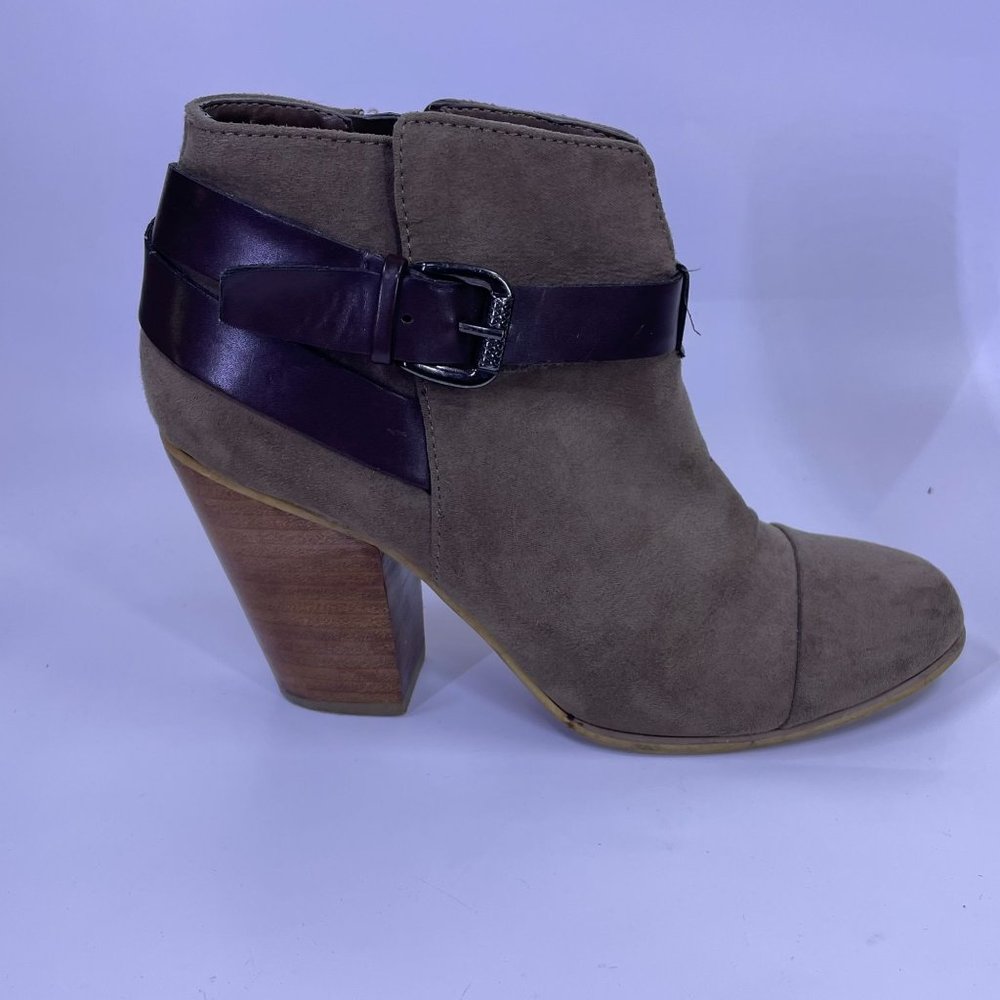Carlos Santana Women's Tan Faux Suede HARVEST Buckle Bootie Size 7.5 - Picture 3 of 7